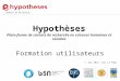 Formation Hypotheses - Mai 2013 - Loïc Le Pape
