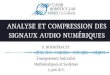 Analyse et Compression des Signaux Audio Num©riques