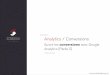 Suivre les conversions avec Google Analytics (2/2)