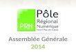 Presentation de l'Assemblée Générale 2014 du Pôle Régional Numérique
