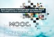 Conférence « Les MOOCs entre mythes et réalités » Elearn2mooc