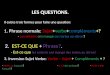 Les questions en français (Corrigé)