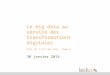 Présentation de l'étude Lecko RSE tome6 - Le big data au service de la transformation digitale