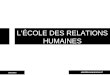 Ecoles des relations humaines (1)