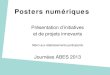 Journées ABES 2013 - Posters numeriques