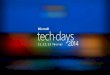 Visual studio 2013 - Techdays 2014