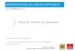 Présentation de l'Observatoire régional du Développement durable de Midi-Pyrénées