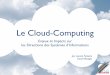 Cloud Computing : enjeux pour les DSI
