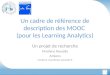 Un cadre de référence de description des MOOC