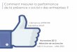 Comment mesurer la performance de la présence « social » des entreprises ? - Mémoire - nov 2013