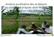 Th5_Analyse qualitative des pratiques en riziculture irriguée dans le pôle de Gagnoa en Côte d’Ivoire
