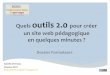Outils 2.0 pour creer un site web pedagogique