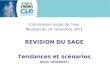 Commission locale de l'eau Réunion du 14 novembre 2011 REVISION DU SAGE Tendances et scénarios (pour validation)