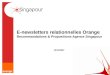 E-newsletters relationnelles Orange Recommandations & Propositions Agence Singapour 12/11/2007