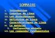SOMMAIRE I. Introduction II. Création de Linux III. Les distributeurs IV. Définition de Linux V. Caractéristiques de Linux VI. Le matériel 1. Configuration