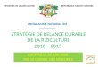 STRATEGIE DE RELANCE DURABLE DE LA RIZICULTURE 2010 – 2015 ADOPTEE LE 18 JUIN 2008 PAR LE CONSEIL DES MINISTRES REPUBLIQUE DE CÔTE DIVOIRE PROGRAMME NATIONAL