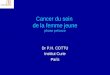 Cancer du sein de la femme jeune phase précoce Dr P.H. COTTU Institut Curie Paris