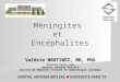 Méningites et Encéphalites Valérie MARTINEZ, MD, PhD Faculté Paris Sud Hôpital Antoine Béclère Service de Médecine Interne et Immunologie Clinique HOPITAL