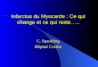 Infarctus du Myocarde : Ce qui change et ce qui reste.. C. Spaulding Hôpital Cochin