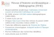 Revue dhistoire ecclésiastique – Bibliographie (RHE) Responsabiblité académique: Katholieke Universiteit Leuven et Université Catholique de Louvain En