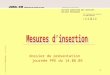 [ _mesures dinsertion – 14.06.2005 ] 1 dossier de présentation journée PPE du 14.06.05 SECTEUR INSERTION DES SERVICES SOCIAUX REGIONAUX 20, faubourg des