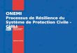 ONEMI Processus de Résilience du Système de Protection Civile - CHILI