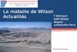 La maladie de Wilson Actualités F Woimant CMR Wilson Hôpital Lariboisière Paris Chuquicamata