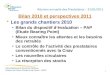 Direction de lAction Sociale Ile-de-France - DASIF 1 Réunion annuelle des Prestataires – 31/01/2011 Bilan 2010 et perspectives 2011 Les grands chantiers