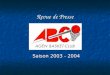 Revue de Presse Saison 2003 - 2004. La reprise Le Petit Bleu 20 Août 2003 NM3
