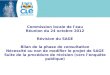 Commission locale de l'eau Réunion du 24 octobre 2012 Révision du SAGE Bilan de la phase de consultation Nécessité ou non de modifier le projet de SAGE