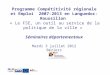Programme Compétitivité régionale et Emploi 2007-2013 en Languedoc-Roussillon « Le FSE, un outil au service de la politique de la ville » Séminaires départementaux