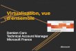 Virtualisation, vue densemble Damien Caro Technical Account Manager Microsoft France