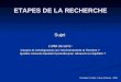 Formation Tunisie : Pierre Scherrer - 2006 ETAPES DE LA RECHERCHE Sujet Leffet de serre : Causes et conséquences sur lenvironnement et lhomme ? Quelles