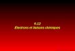 6.12 Électrons et liaisons chimiques 1 Copyright© 2004, D. BLONDEAU. All rights reserved
