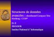 Structures de données avancées : distributed Compact Trie Hashing : CTH* D. E ZEGOUR Institut National d Informatique