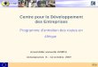 CDE Centre pour le Développement des Entreprises Programme dentretien des routes en Afrique Assemblée annuelle ARMFA Antananarive 8 – 12 octobre 2007
