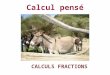 Calcul pensé CALCULS FRACTIONS SUITES DE CALCULS FRACTIONS Prépare sur une feuille 10 lignes numérotées de 1 à 10 pour les réponses : 1. 2. 3. 4. 5