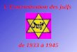 30 janvier 1933 Il décide de mettre en place une politique anti-juive