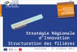Stratégie Régionale dInnovation Structuration des filières et innovation transversale XX octobre 2012 Toulouse – 17 octobre 2012 Compte-rendu datelier