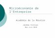 Microéconomie de lEntreprise Académie de la Réunion Jérôme Villion Mai-Juin 2010
