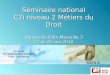 SDTICE Séminaire national C2i niveau 2 Métiers du Droit Université dAix-Marseille 3 27 et 28 mai 2010