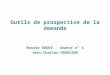 Outils de prospective de la demande Master EDDEE - séance n° 4 Jean-Charles HOURCADE