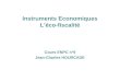 Instruments Economiques Léco-fiscalité Cours ENPC n°9 Jean-Charles HOURCADE