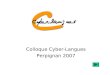 Colloque Cyber-Langues Perpignan 2007. Enseigner une Discipline Non Linguistique en Section Européenne J-Marc Brauer Seconde Matière à Apport Linguistique