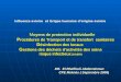 DR. El Rhaffouli Abderrahman CPE Meknès ( Septembre 2006) Influenza aviaire et Grippe humaine dorigine aviaire M oyens de protection individuelle M oyens