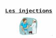 1 Les injections. 2 I - Cadre légal. Code de la santé publique Décret du 29 juillet 04 - Livre III / Titre I / Chapitre I / Section 1 : actes professionnels