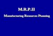 M.R.P.IIM.R.P.II M anufacturing R esources P lanning