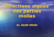 Infections aigues des parties molles Dr. GLOD MIHAI