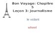Le volant Bon Voyage: Chapitre 5 Leçon 3: Journalisme wheel