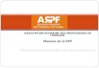 ASSOCIATION ROUMAINE DES PROFESSEURS DE FRANÇAIS Membre de la FIPF  